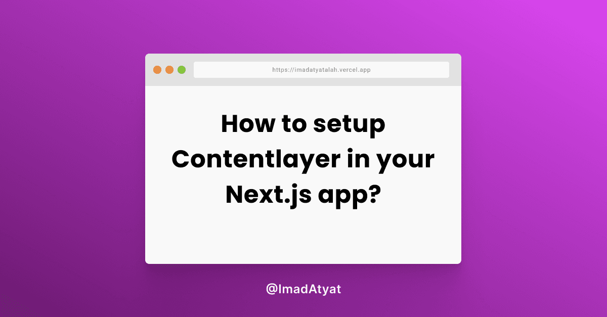How to setup Contentlayer in your Next.js app?